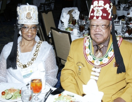 Ann and husband at a Shriners  convention