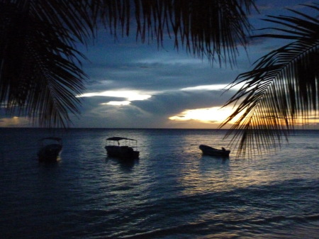 Sunset At Roatan