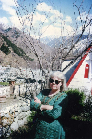 Sandy Young - my wife - in Pakistan