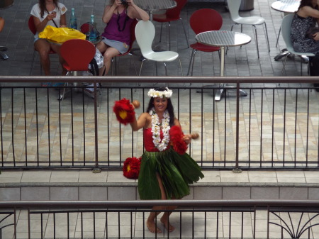 This Hula dancer was gorgeous!