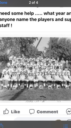 Lincoln Junior High school team 1969 or 70.