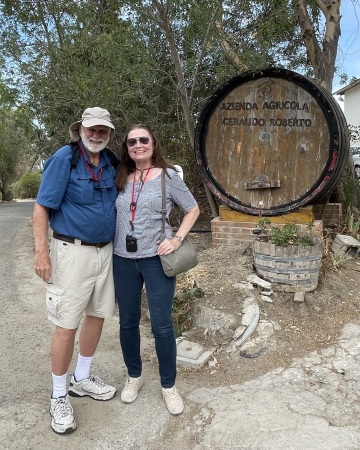 Visiting a winery near Bari, Italy