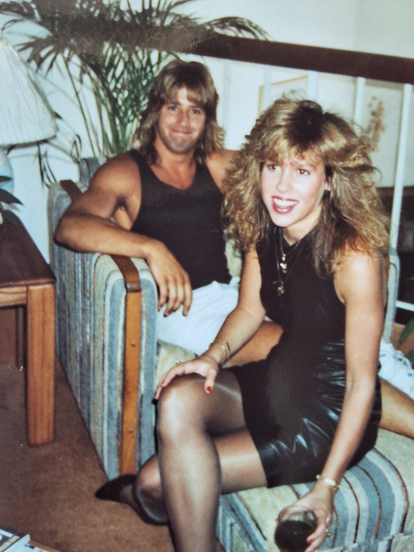 SON BOBBY WITH GIRLFRIEND 1988