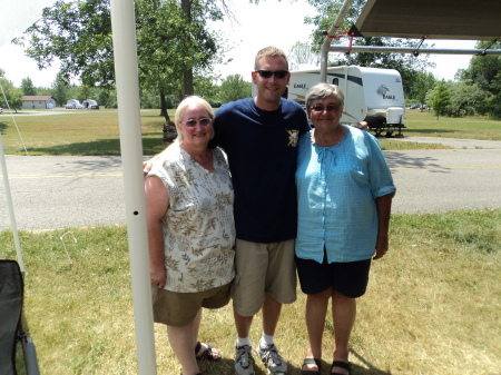Indian Lake 2012: Philip and his two Moms