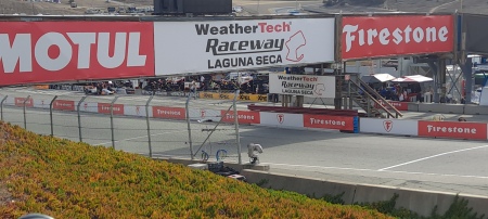 Start/Finish line at Laguna Seca 