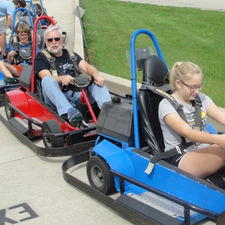 Gokarting with grandkids