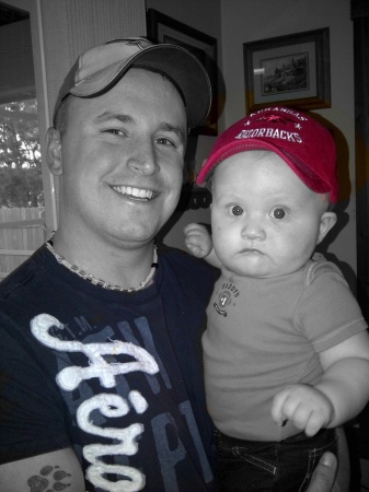 my son Dustin Moore with his son Brysen my #2