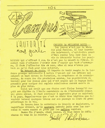 Journal Ã©tudiant Campus No 5 (1967)