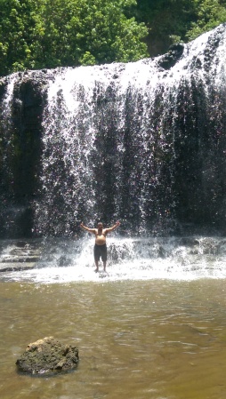 LaVant in Guam at Telefofo Falls