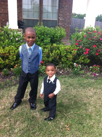 Grandsons 7and 1