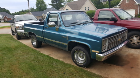 My project 86 square body Chevy