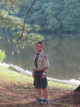Andrew in Boy Scouts