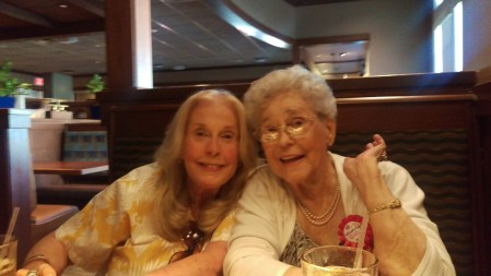 Mom and I at Red Lobster