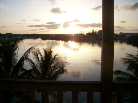 sunset in Bahamas