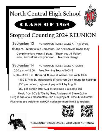 North Central High School class of 1969 Reunion