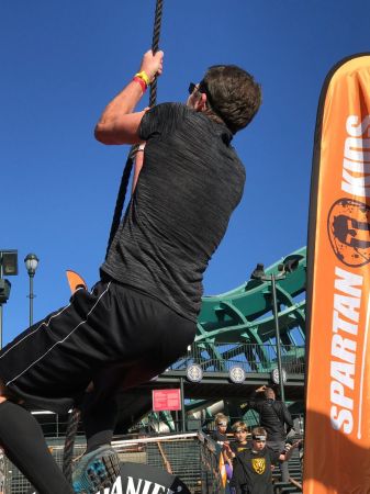 Conquering the rope at AT & T Park/Spartan