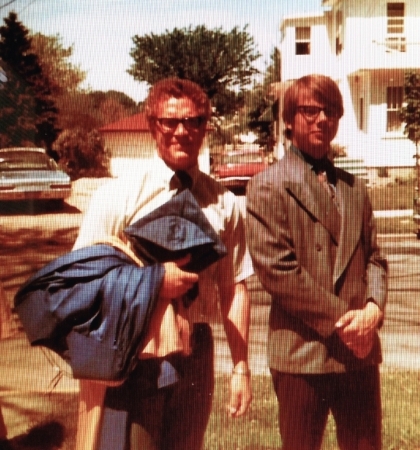 My Graduation 1971 celebration with Tom Heller