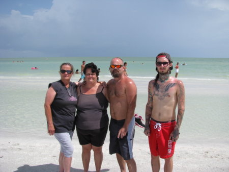 Sanibel Island..Carolyn, CleEtta, Wayne & Mike-2012-8