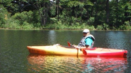 Maiden voyage of kayak. 2012? 