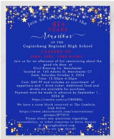 Coginchaug Regional High School Reunion