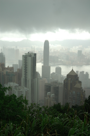Hong Kong on a rainy day