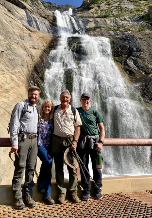 Caleb, Cathy, me & Conner at Stevens Creek fal