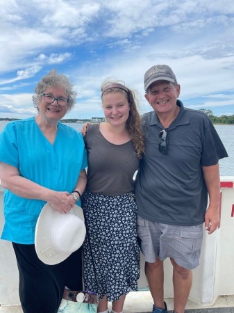 Ferry ride w. bro Richard and my granddaughter