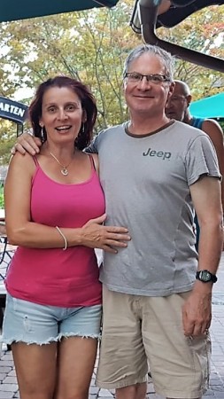 Gaby and Jonathan in the Europapark 2018.