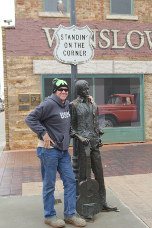 Standing on the Corner in Winslow Arizona