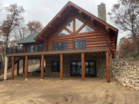 New log home on Big Stony Lake