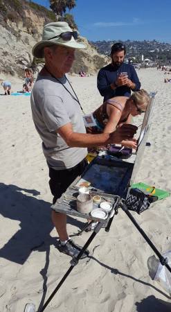 Love to paint on the beach!