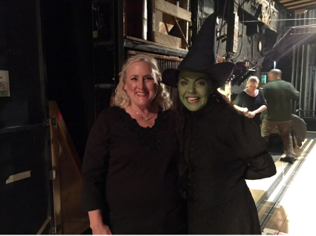 My wife Susan on Broadway in Wicked