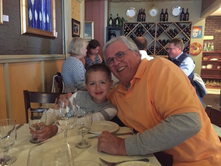 Cole & Grandpa in Maine 2017