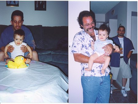 Rob and Baby John, Vito and John 1st Birthday