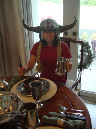 Daughter Playing Viking