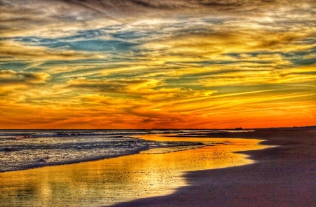 Topsail beach sunset