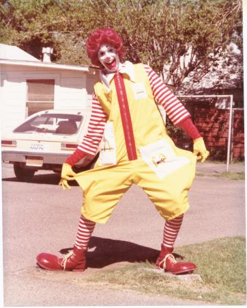 My Ronald McDonald days.