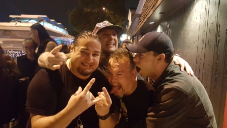 with dino of fear factory and friends