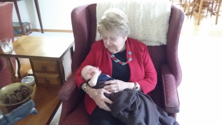 Great grandma and Edi.