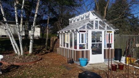 Home-Built, Backyard Greenhouse