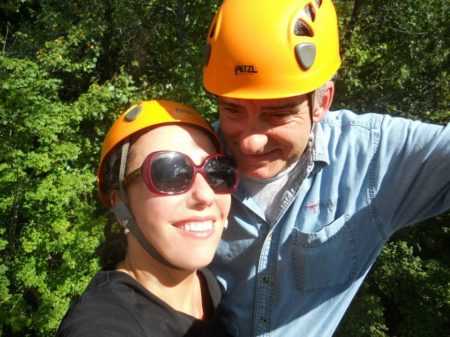 Ziplining in Middletown.