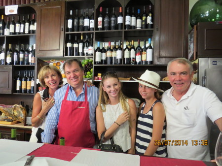 Family and Friend in Portugal--small town