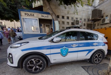 Official police car in Palestine