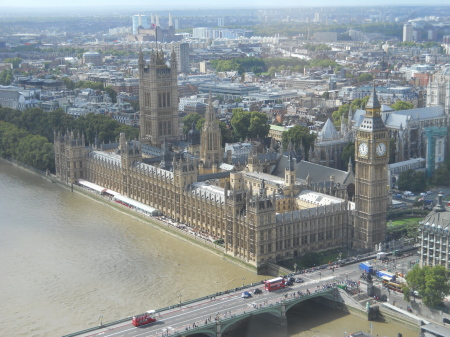 Bird's eye view of Parliament and Big Ben