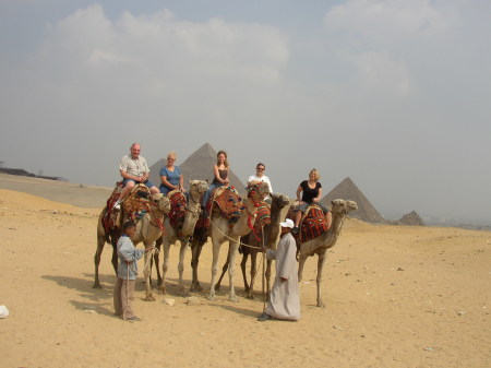 My Family at the Pyramids in Egypt