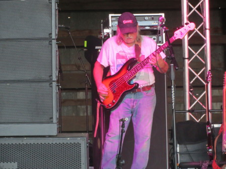Playing Bass at Coming together for the Cure w