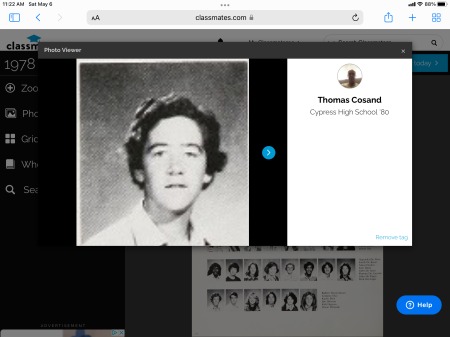 Thomas Cosand's Classmates profile album