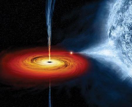 artist's depiction of a Black Hole