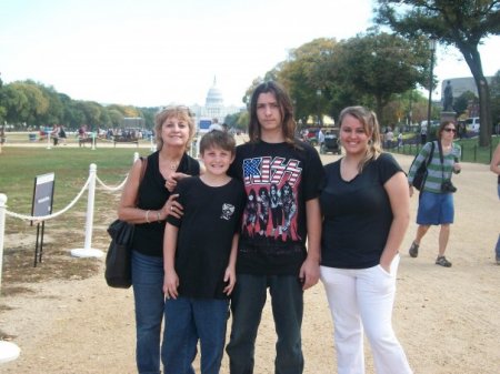 My grandchildren and me in DC 9-2009.