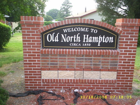Old North Hampton Community Sign